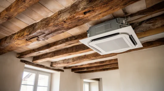 Installation VMC double flux dans une maison française en rénovation