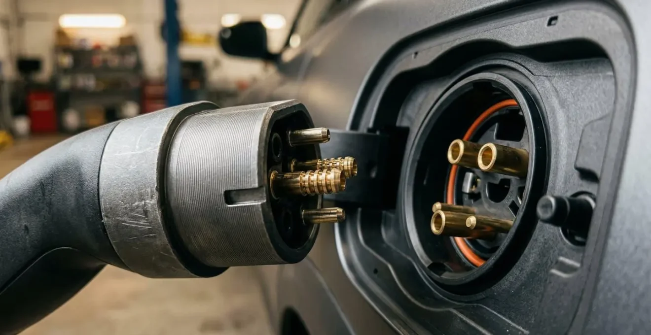 Installation de borne de recharge domestique dans un garage moderne